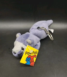 PETCO PAW PALS Vintage Purple TINY FELICITY 7" Bean Bag Keychain, NEW W/ TAG - Picture 1 of 8