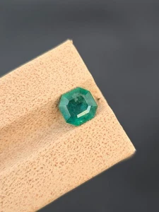 Emerald Gemstone Emerald Cut Natural Green Loose Faceted From Swat Pakistan - Picture 1 of 4