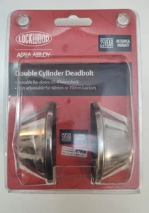 Lockwood Polish Stainless Steel Symmetry Double Cylinder Deadbolt 7101PSSDP - Bild 1 von 1