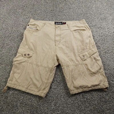 Pantalones Cortos Ecko De Colección Para Hombres 38 Beige Carga Ropa de Calle Patín Sueltos Grunge Rap Años 90 Y2K Foto 1 de 4