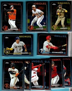 LOTE de tarjetas 2024 Topps cromadas (11) - Imagen 1 de 1