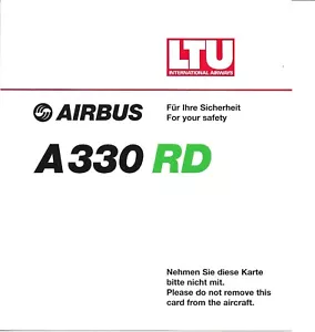 Safety Card - LTU International Airways - A330 RD (S4767) - Bild 1 von 1