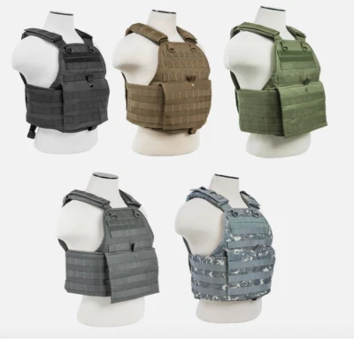 NcSTAR 2924 Tactical MOLLE PALS Modular Plate Carrier Adjustable Vest M-2XL - Image 1 of 4