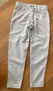 Under Armour Boy's Utility Relaxed Baseball Pants - Grey, Size: Youth Medium - Picture 1 of 4