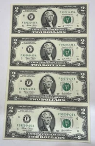 2003 Bank Of Atlanta Georgia Uncut Sheet Monetary Exchange - Picture 1 of 3