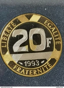 20 FRANCS MONT SAINT-MICHEL BE 1993 DU COFFRET / FRANCE - Picture 1 of 2
