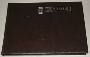Betriebsanleitung Rolls Royce Silver Spur Bedienungsanleitung Stand Juli 1986! - Bild 1 von 8
