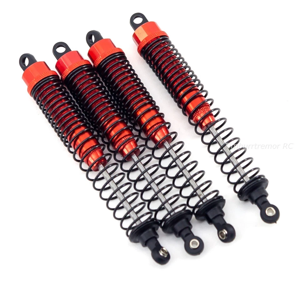 Amortiguadores HSP 180007 de aleación de aluminio rojo 121 mm (4) Redcat Racing Everest-10 Foto 1 de 3