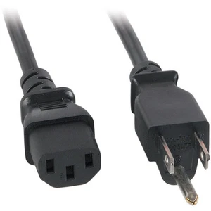 IEC 6 ft. Power Cord Black 16/3 - Picture 1 of 1