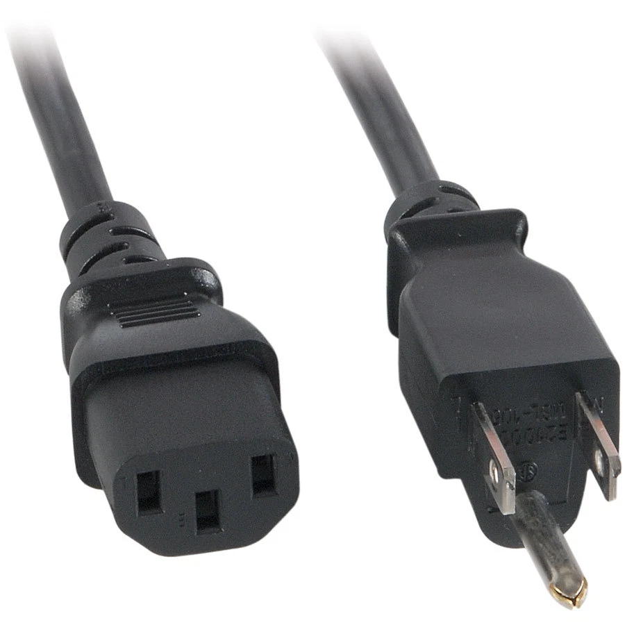 IEC 6 ft. Power Cord Black 16/3 - Image 1 of 1