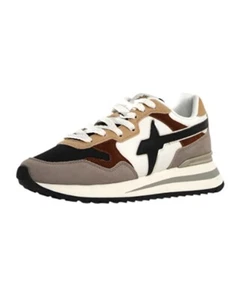 W6YZ - SCARPA DA DONNA YAK-W TESSUTO E CAMOSCIO SABBIA NERO BIANCO - Foto 1 di 6