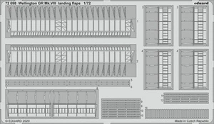 E72698# Wellington GR Mk. VIII landing flaps 1/72 Eduard Photoetch - Imagen 1 de 1