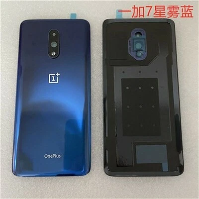 OnePlus 7 1+7 Cristal Batería Tapa Trasera Puerta con Lente Cámara Adhesivo Foto 1 de 4