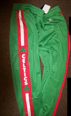 BOSTON CELTICS STARTER Sweat Pants with sewn STARTER Logo GREEN M L XL 2X 3X Cover