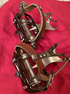 titanium axle Campagnolo pedals SuperRecord, BINDA STRAP, PULLS CLIPS, INSERT - Picture 1 of 10