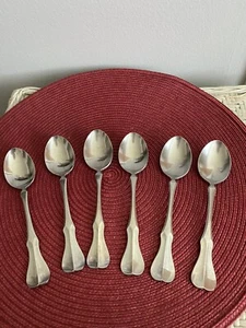 TWS218 TOWLE STAINLESS GEORGIAN HOUSE JAPAN 6 TEASPOONS GOOD USED - Picture 1 of 5