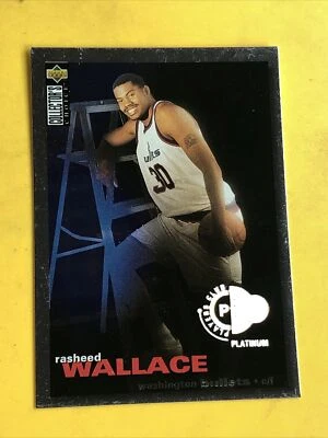1995-96 Collector’ Choice Platinum Rasheed Wallace #239 EX Rookie - Image 1 of 3