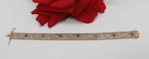Sterling Silver Ross Simons Vermeil Gemstone 15.28g Bracelet CAT RESCUE - Picture 1 of 2