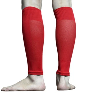 Football Socks Tube Leg Guards Fixed Calf Guard Socks To Protect The CaJN SPI - Picture 1 of 21