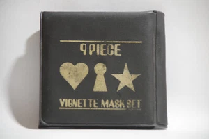 9 Piece Vignette Mask Set 67mmX67mm Cokin Size S (A Series) - Picture 1 of 5