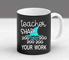 Teacher Shark Funny Gift Appreciation Christmas Present Cute  Coffee Mug