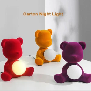 Cartoon Night Light Cute Animal Table Lamp with US Plug Children Room Decor - Picture 1 of 15
