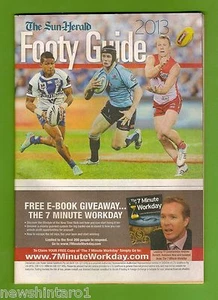 #LL.    2013  SUN HERALD NEWSPAPER FOOTY GUIDE - NRL, AFL & RUGBY UNION - Picture 1 of 4