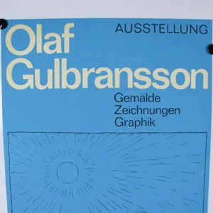 Olaf Gulbransson Plakat 1965 Ausstellung Nürnberg Simplicissimus Künstler Poster - Bild 1 von 6