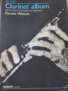 SECOND CLARINET ALBUM by PAMELA WESTON - SCHOTT & CO. - P/B vintage - Picture 1 of 4