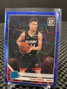 2019-20 Donruss Optic Tyler Herro Rated Rookie Blue Velocity Prizm #172 Heat - Picture 1 of 2