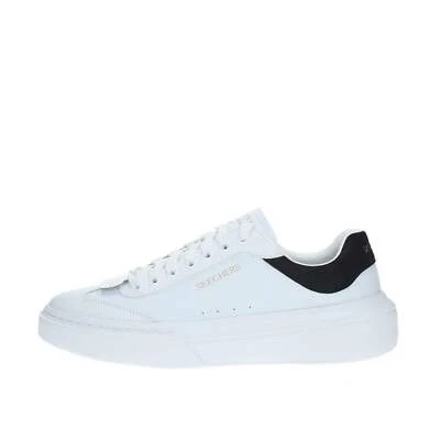 Skechers Sneakers Ecopelle Uomo Bianco 232858 wbk - Immagine 1 di 4