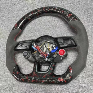 Alcantara Carbon Fiber Steering Wheel for Audi B9 A3 A5 RS3 RS4 RS5 S3 S4 S5 - Picture 1 of 8