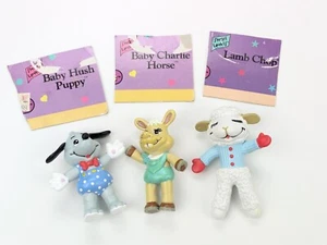1993 LAMBCHOP Hush Puppy Charlie Pferd Gummi biegsame Figuren 3" Vintage - Bild 1 von 2