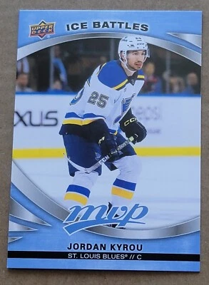 2023-24 Upper Deck MVP Ice Battles #193 Jordan Kyrou St. Louis Blues - Image 1 of 2