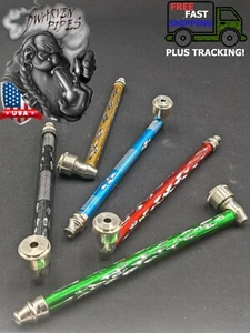 "Pipa de metal para fumar tabaco de 6,5" portátil + ¡5 pantallas GRATIS! 065 - Imagen 1 de 4