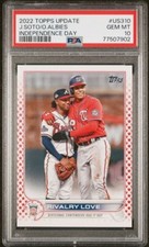 PSA 10 2022 Topps Update Rivalry Love JUAN SOTO & OZZIE ALBIES #US310 /76
