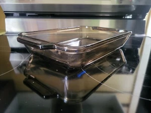 Vintage Anker Hocking Backofen Bernsteinbraun Glas Auflauf Backschale 2 Qt - Bild 1 von 5