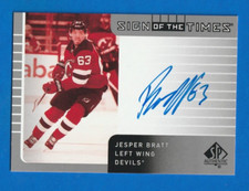 2021-22 Sp Authentic JESPER BRATT SIGN OF THE TIMES RETRO AUTO #SOTT1-JB