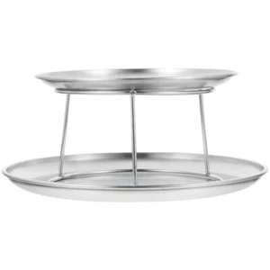 Reusable Portable Premium Sturdy Stainless Steel Food Serving Tray Catering - Picture 1 of 12