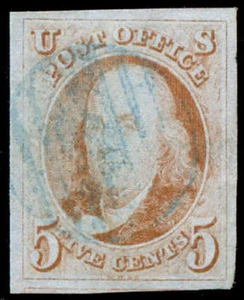 momen: US Stamps #1 Used SUPERB PSE Cert LOT #87589 - Picture 1 of 2