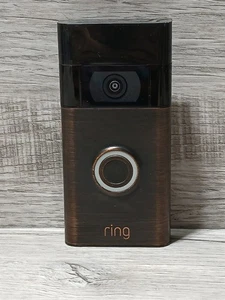 Ring Bronze Video Doorbell 2nd Gen 5UM5E5 Rechargeable Battery No Charger - Picture 1 of 8