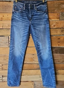 Jeans uomo American Eagle Flex slim dritto blu denim taglia 28x34 usato in ottime condizioni - Foto 1 di 9