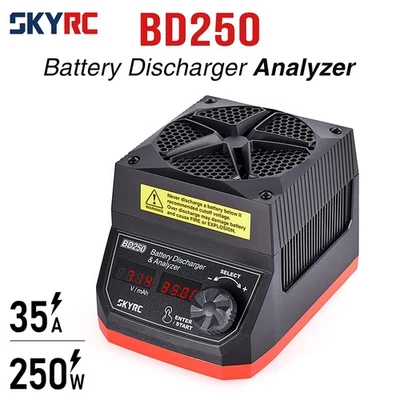 SKYRC BD250 Battery Discharger and Analyzer for 1-8S RC LiPo Battery Max 250W35A - Image 1 of 4