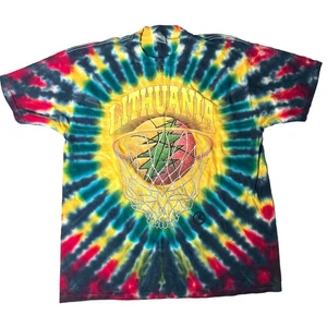 Vintage Grateful Dead Lithuania 1996 Olympics XL, Wayne Damage, Tye-Die Neu ohne Etikett - Bild 1 von 7