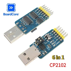 1 PIEZA CP2102 USB a TTL/RS485/RS232 Módulo 6 en 1 Adaptador Serie Nivel 3.3V/5V - Imagen 1 de 6