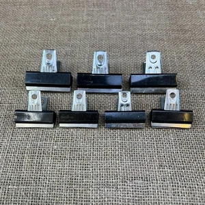 BUNDLE OF VINTAGE PAPERCLIPS GENUINE BULLDOG CLIPS METAL STATIONARY CLAMP 70s - Picture 1 of 5