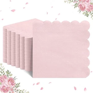 120 Pcs Cocktail Napkins Pink Mothers Day 120 Pcs, Light - Picture 1 of 8