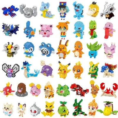 Figuras Pokémon Nano Ladrillo - Construcciones Premium de piezas altas (¡Sin Pokéballs de Relleno!) Foto 1 de 4