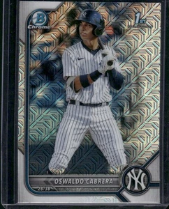 2022 Bowman - Chrome Prospects Oswaldo Cabrera #BCP-17 Mojo Refractor (RC) - Bild 1 von 2