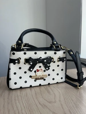 Samantha Vega Hello Kitty Purse - White And Black Polka Dots - Image 1 of 4